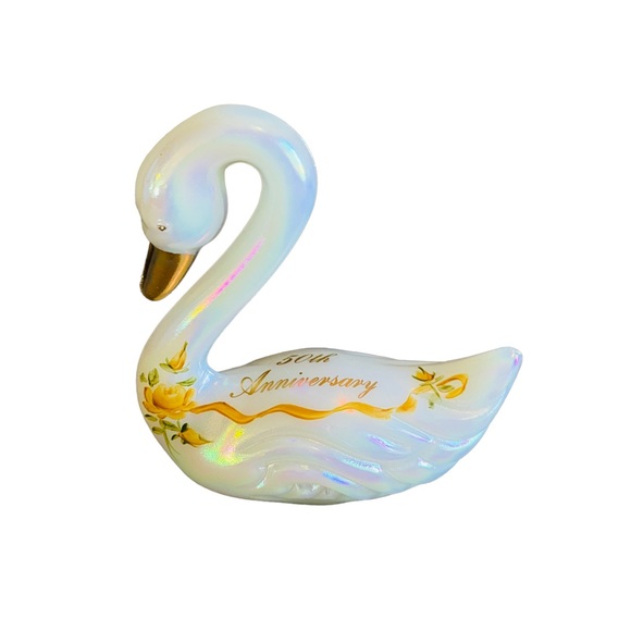 Fenton Other - FENTON Hand Painted 50th Anniversary Swan